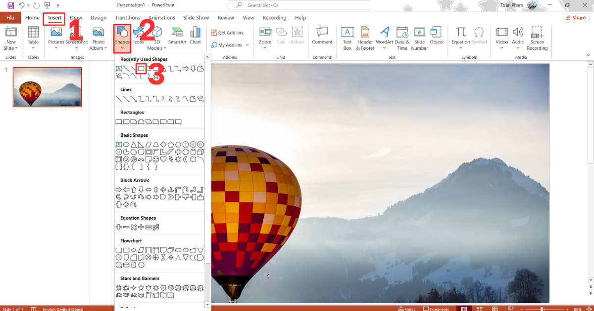Cách làm mờ ảnh trong PowerPoint