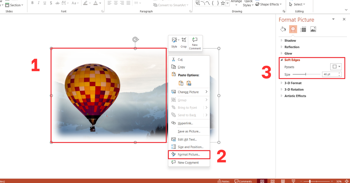 Cách làm mờ ảnh trong PowerPoint