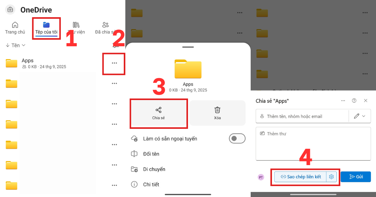 Cách tạo link OneDrive Cách tạo link OneDrive