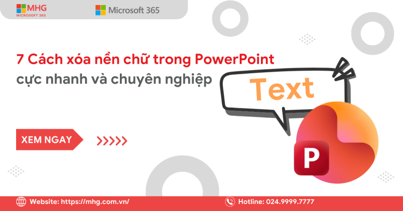 Cách xóa nền chữ trong PowerPoint