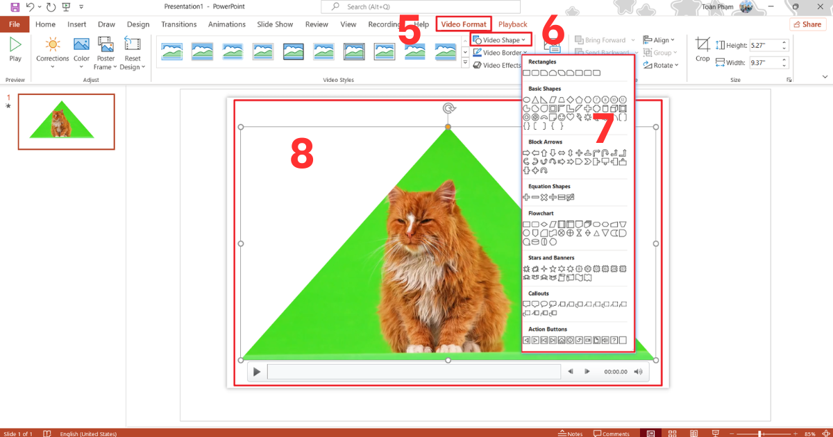 Cách xóa nền video trong PowerPoint