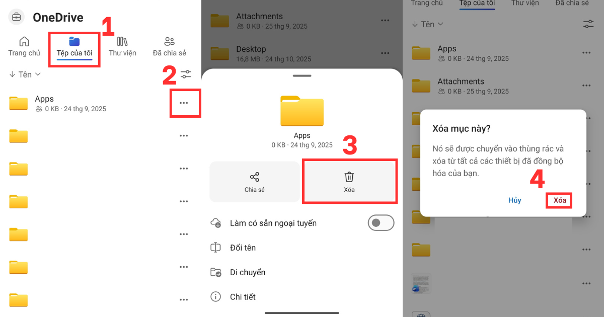 Cách xóa OneDrive