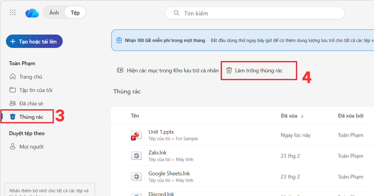 Cách xóa OneDrive