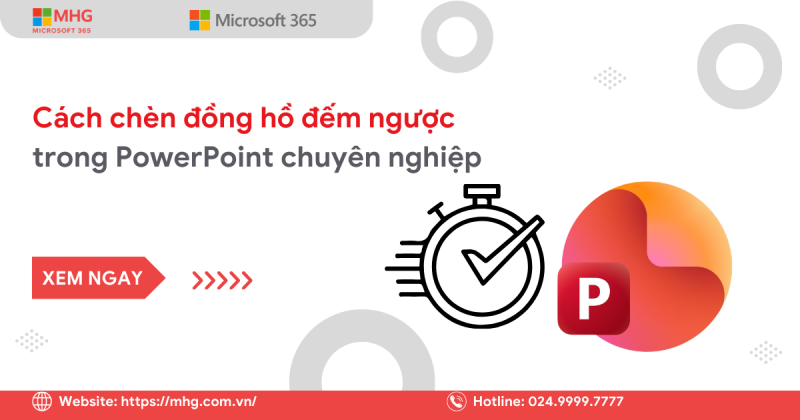 Đồng hồ đếm ngược trong PowerPoint