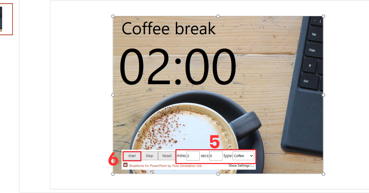 Đồng hồ đếm ngược trong PowerPoint