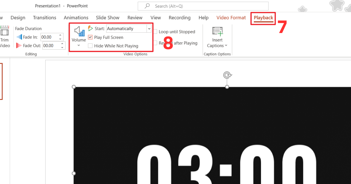Đồng hồ đếm ngược trong PowerPoint