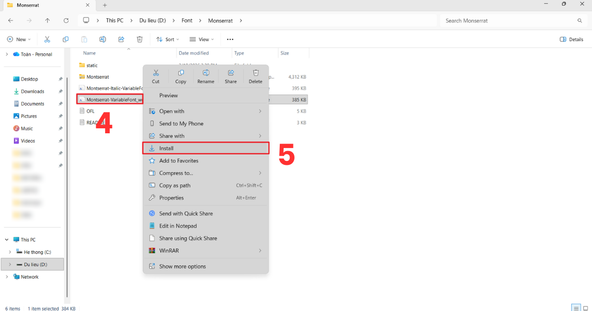 Font chữ đẹp cho PowerPoint