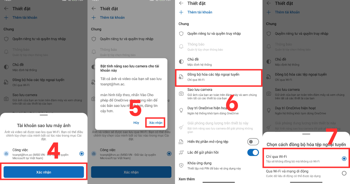 Sao lưu OneDrive Sao lưu OneDrive