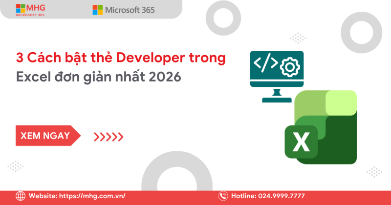 Thẻ Developer trong Excel