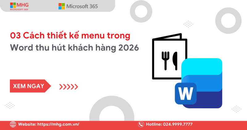 Thiết kế menu trong word
