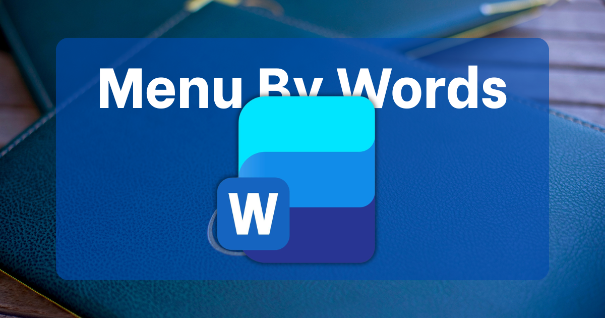Thiết kế menu trong word
