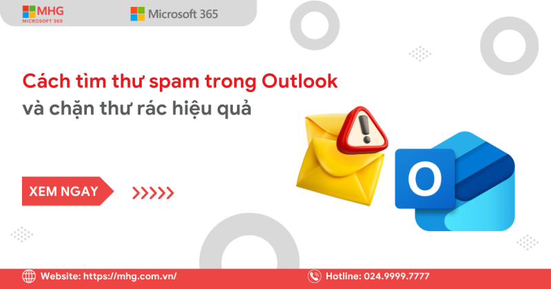 Tìm thư spam trong Outlook