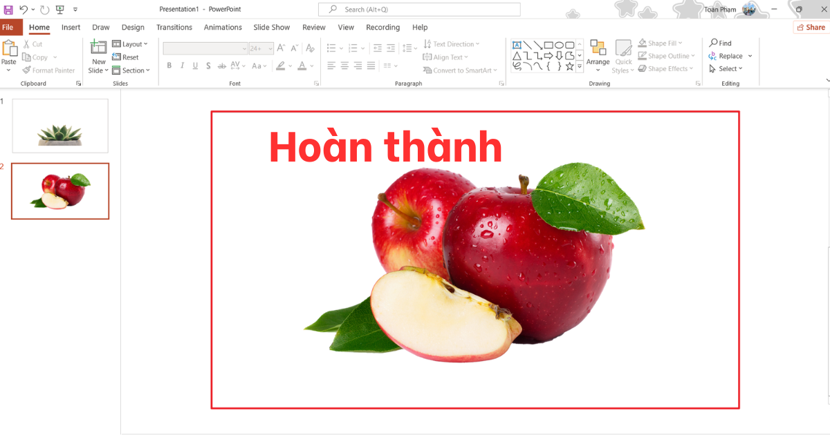Xóa nền ảnh trong PowerPoint