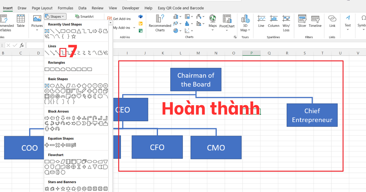 Biểu đồ nhân lực trong Excel Biểu đồ nhân lực trong Excel