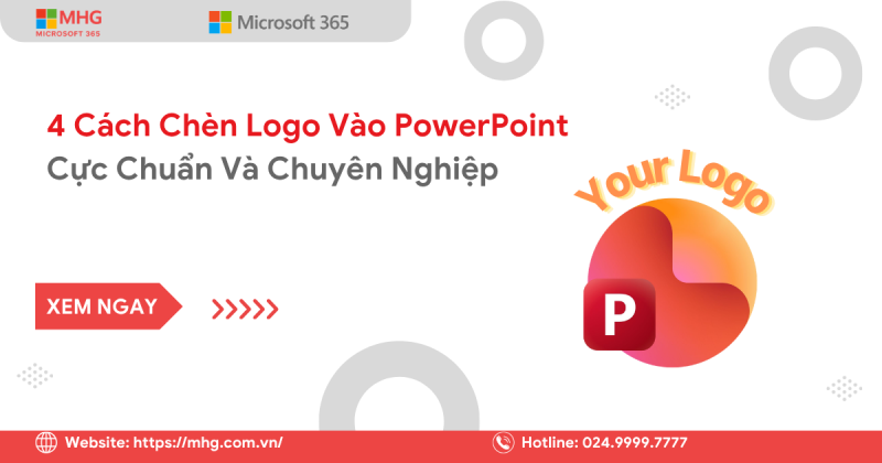 Cách chèn logo vào PowerPoint