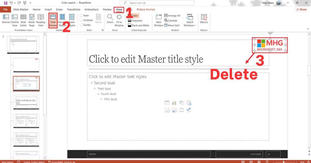 Cách chèn logo vào PowerPoint Cách chèn logo vào PowerPoint