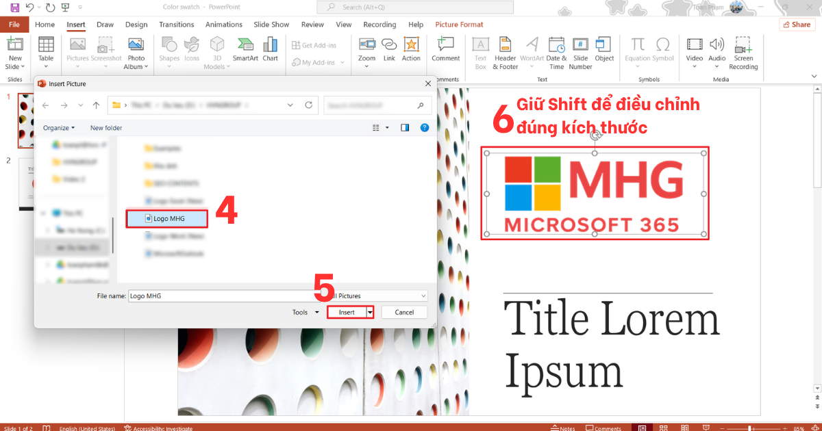 Cách chèn logo vào PowerPoint Cách chèn logo vào PowerPoint