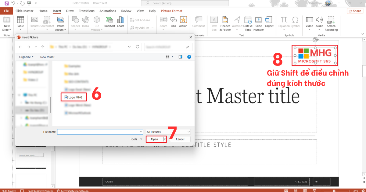 Cách chèn logo vào PowerPoint Cách chèn logo vào PowerPoint