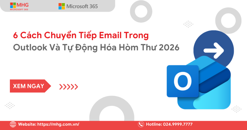 cách chuyển tiếp email trong outlook