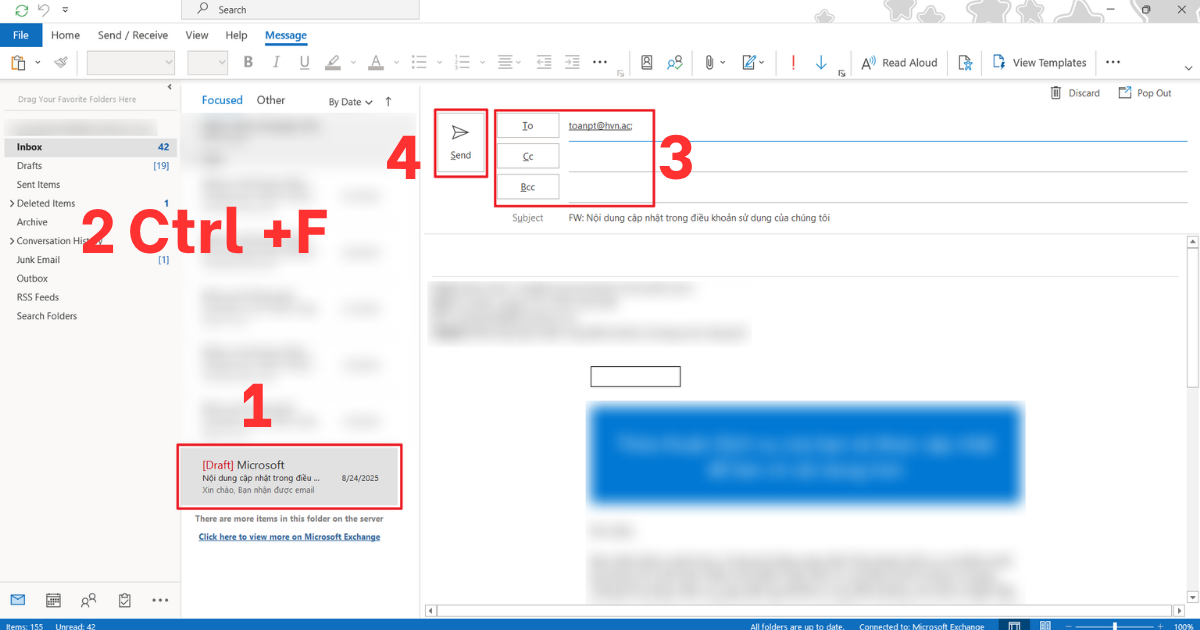 cách chuyển tiếp email trong outlook cách chuyển tiếp email trong outlook