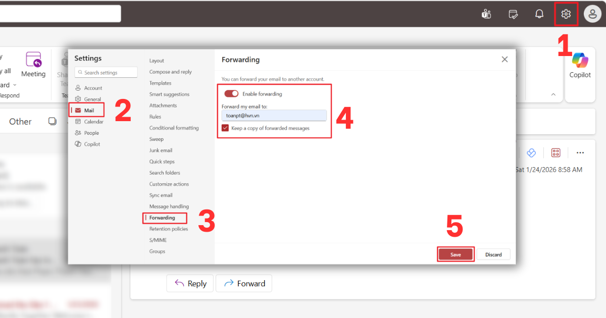 cách chuyển tiếp email trong outlook cách chuyển tiếp email trong outlook