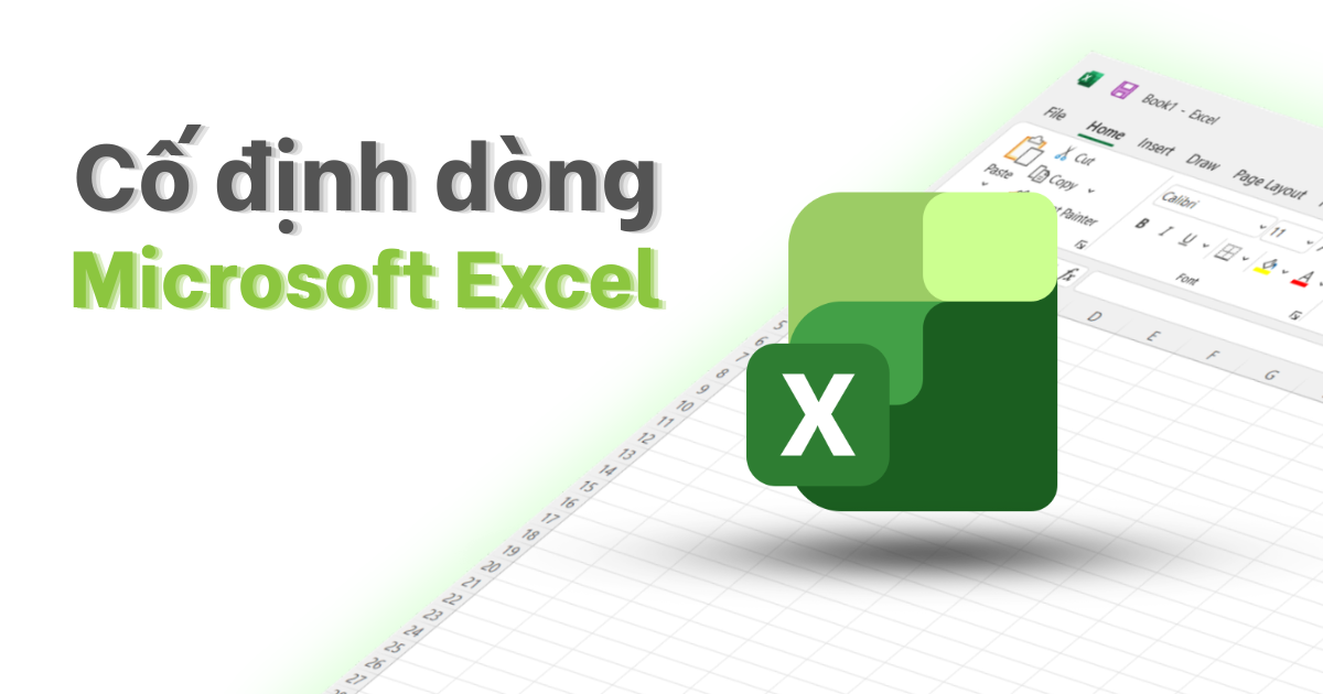 Cách cố định dòng trong Excel