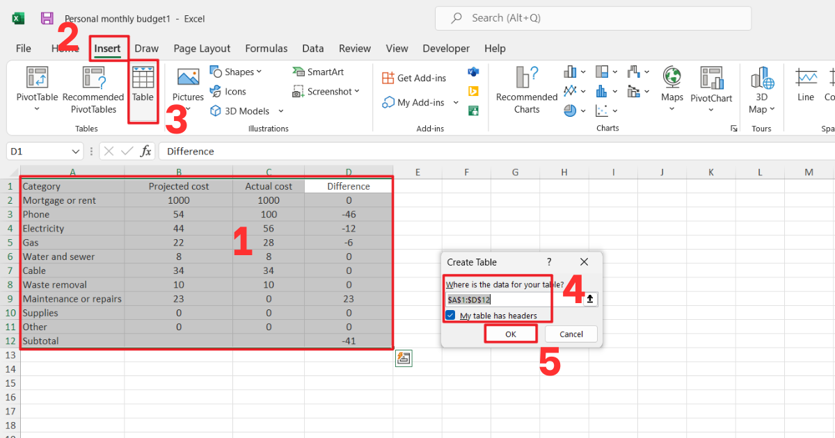 Cách cố định dòng trong Excel