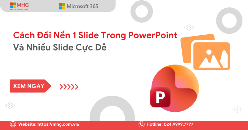 Cách đổi nền 1 slide trong PowerPoint