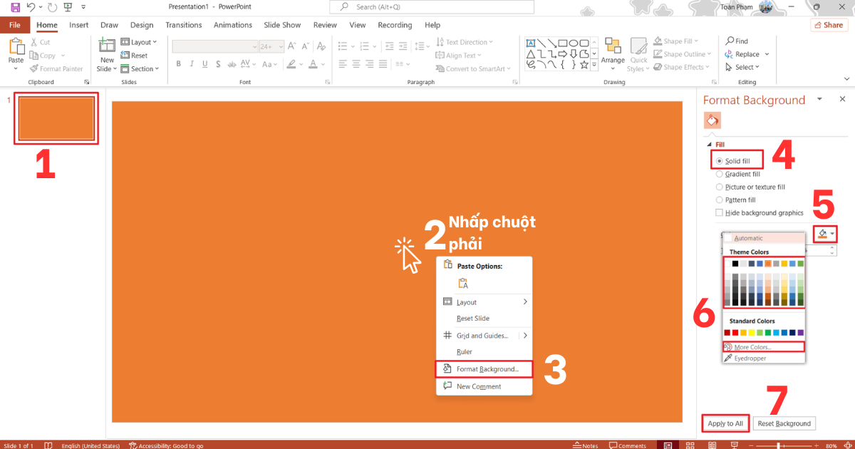 Cách làm hình nền PowerPoint Cách làm hình nền PowerPoint