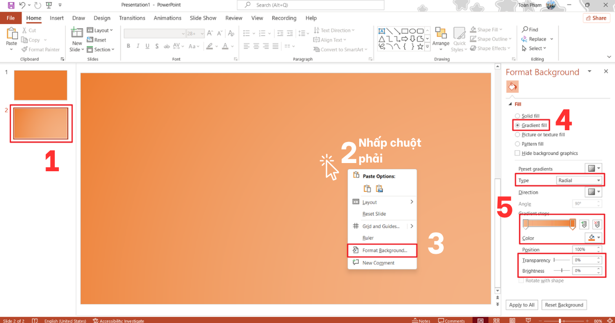 Cách làm hình nền PowerPoint Cách làm hình nền PowerPoint
