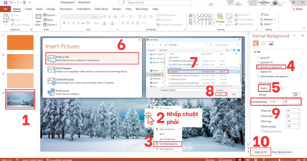 Cách làm hình nền PowerPoint Cách làm hình nền PowerPoint