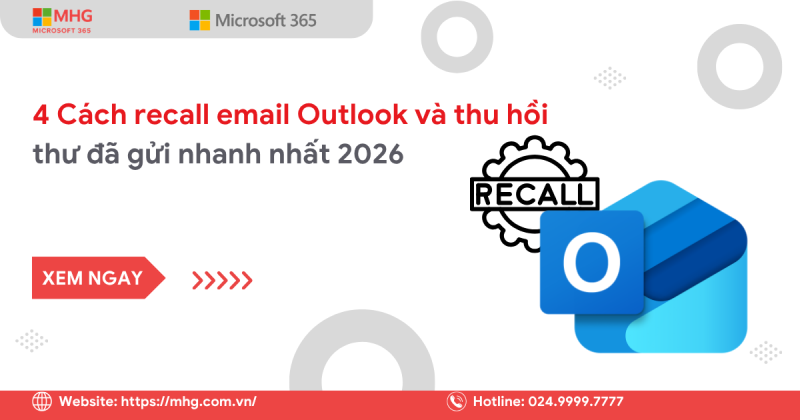 Cách recall email Outlook