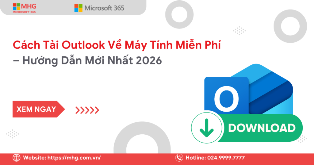 Cách tải outlook về máy tính