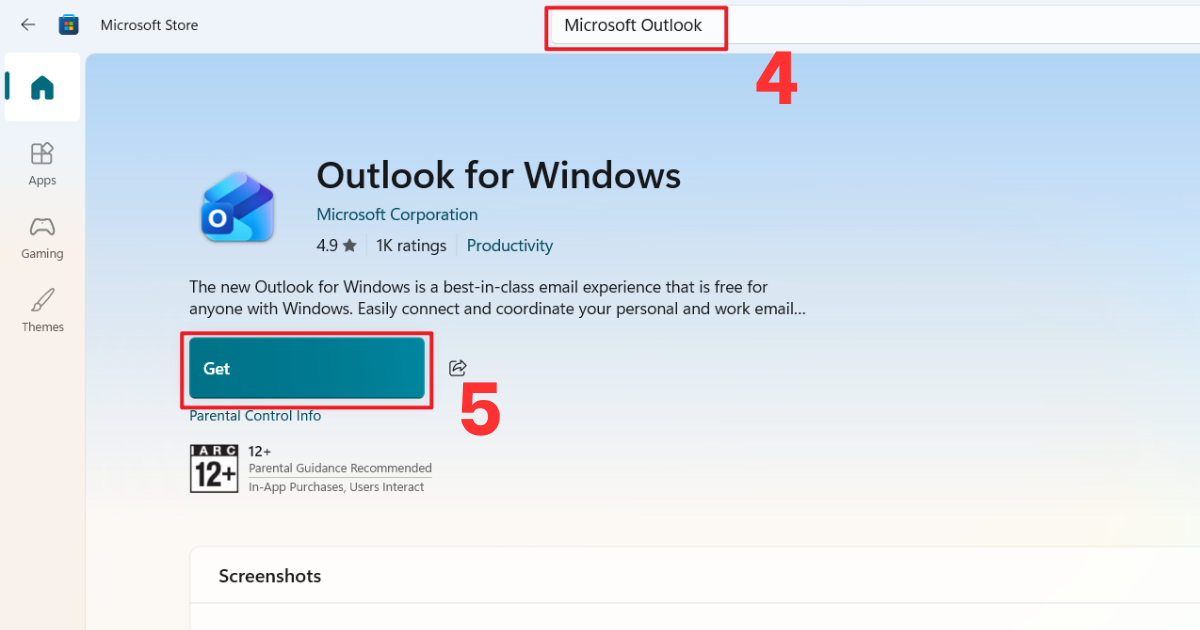 Cách tải outlook về máy tính