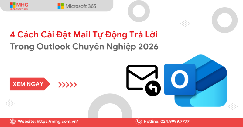 cài đặt mail tự động trả lời trong Outlook