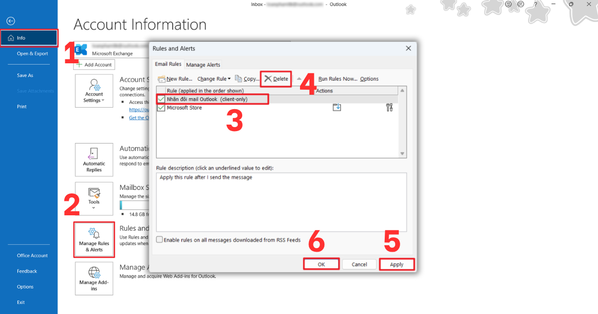 Mail bị nhân đôi trong Outlook Mail bị nhân đôi trong Outlook