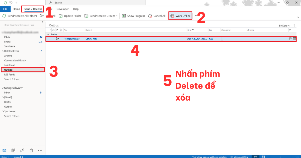 Mail bị nhân đôi trong Outlook Mail bị nhân đôi trong Outlook