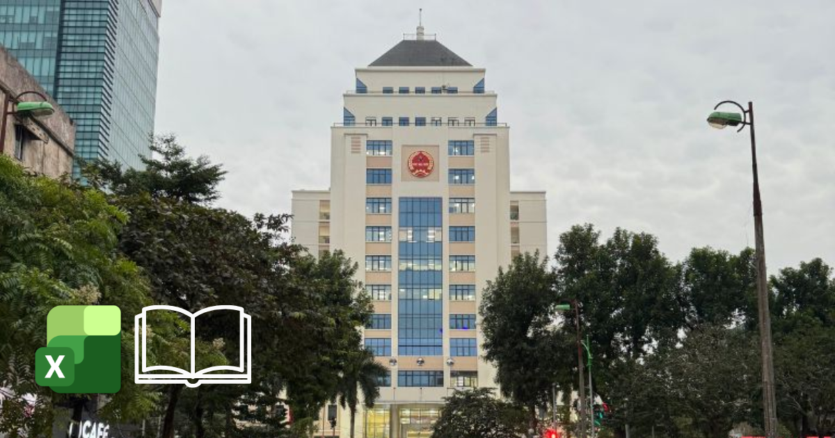 Mẫu sổ nhật ký chung Excel