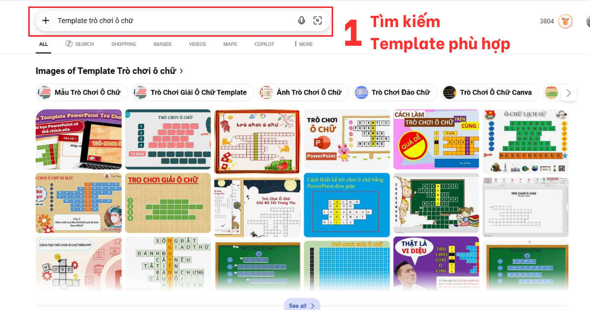Trò chơi ô chữ PowerPoint