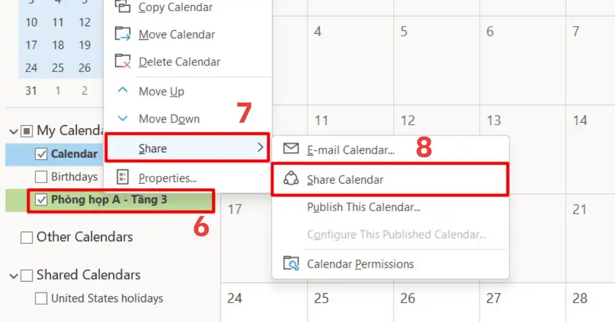 Cách Book phòng họp trong Outlook