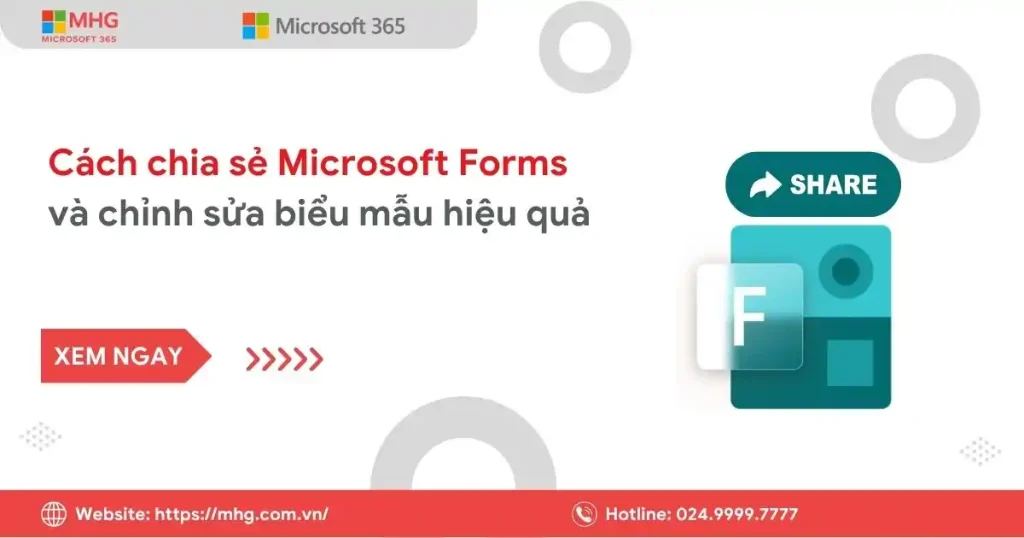 Cách chia sẻ Microsoft Forms