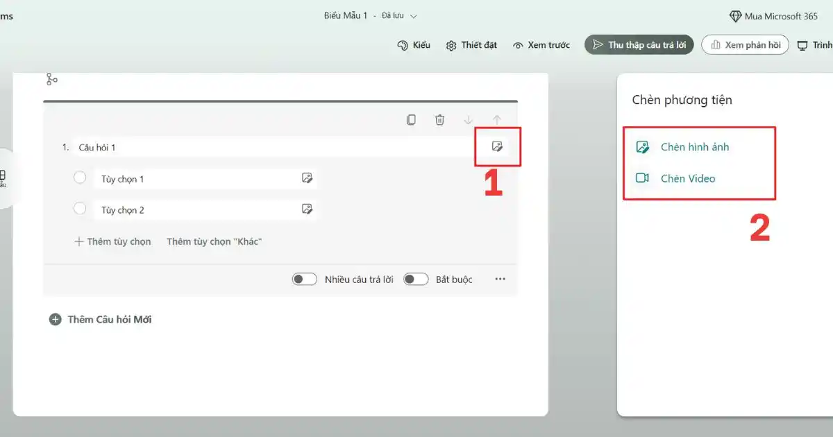 Cách sử dụng Microsoft Forms