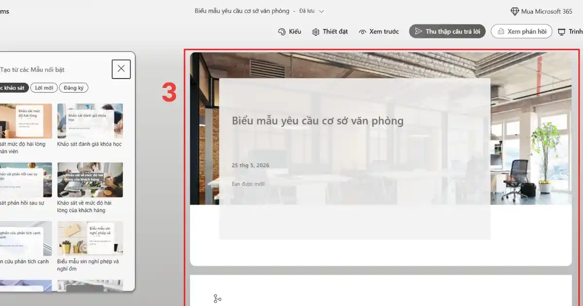 Cách sử dụng Microsoft Forms