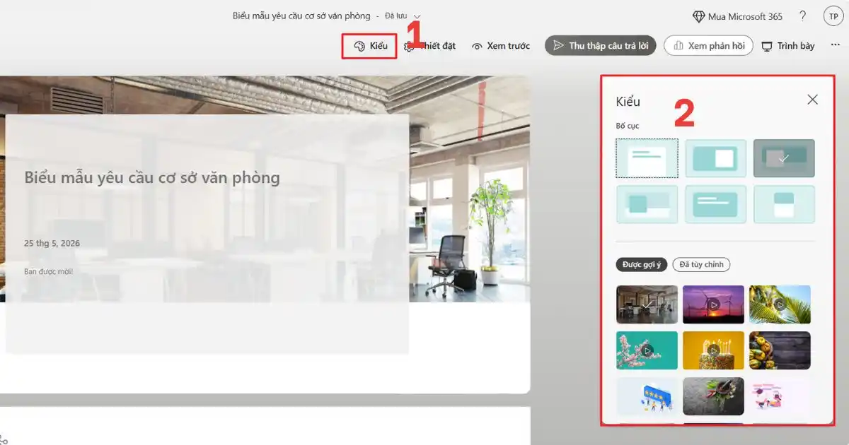 Cách sử dụng Microsoft Forms