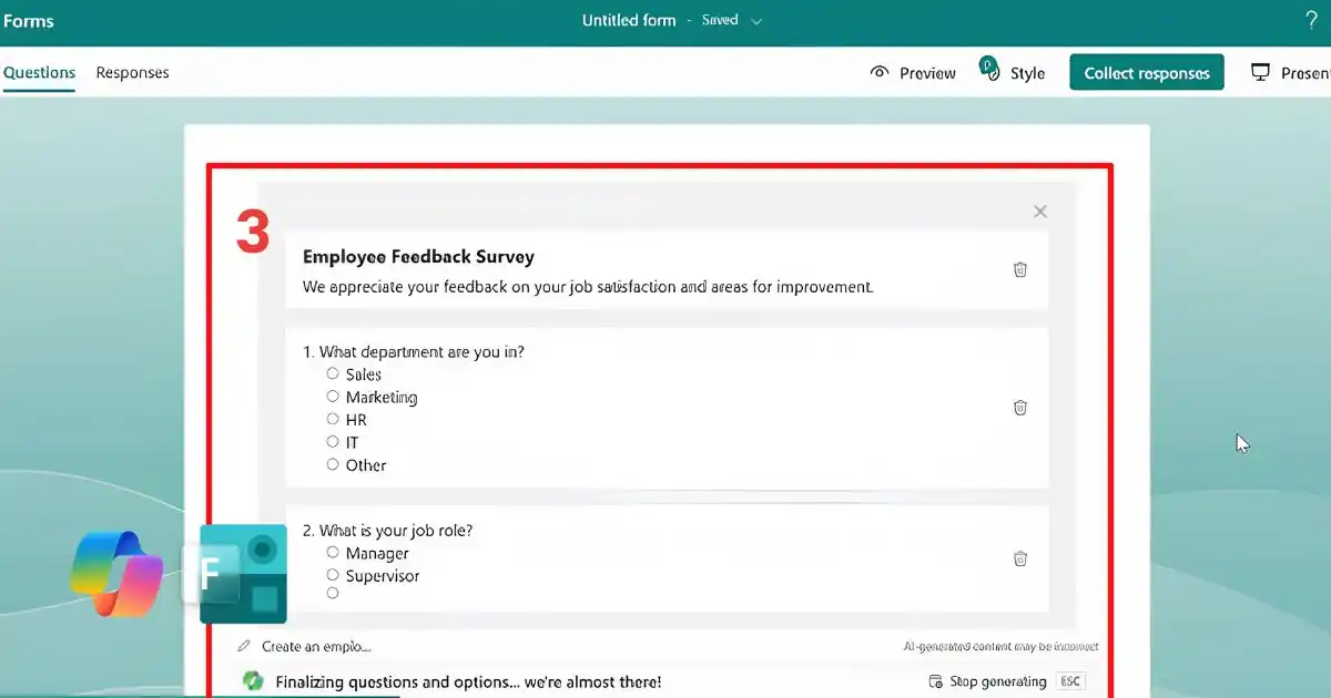 Cách sử dụng Microsoft Forms