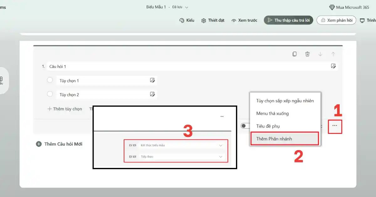 Cách tạo Microsoft Forms