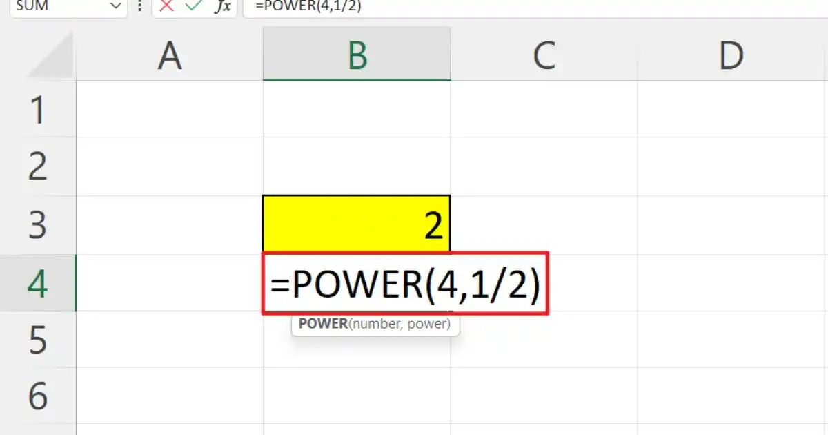 Hàm căn bậc 2 trong Excel
