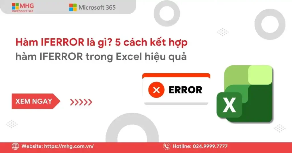 Hàm IFERROR là gì?