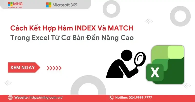 Hàm INDEX và MATCH trong Excel