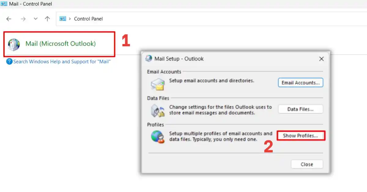 Outlook không kết nối được server